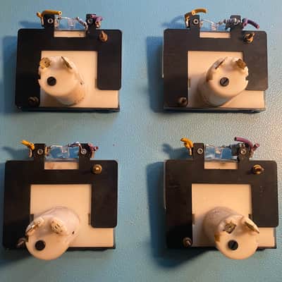 Lot of 4 Sifam AL29 VU Meters and Bezels 1980s image 2