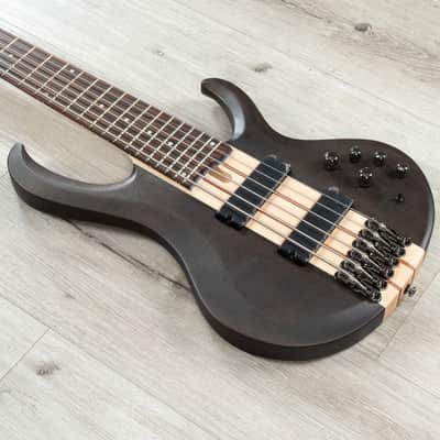Ibanez BTB606 BTB Standard 6-String Bass, Rosewood Fretboard, Transparent Gray Flat image 1