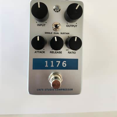 Used Universal Audio 1176 Studio Compressor Pedal - Silver / Blue image 1