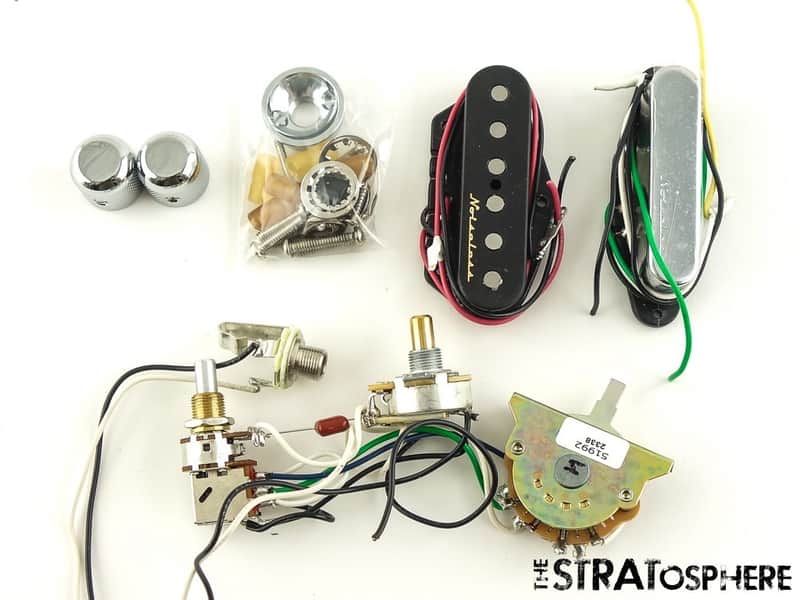 Fender Player II Modified Tele PICKUPS POTS KNOBS & SWITCH, Noiseless, Parts