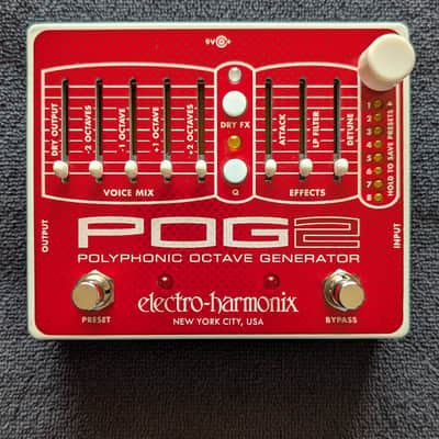 Electro-Harmonix POG2 Polyphonic Octave Generator 2009 - Present - Red / White image 3