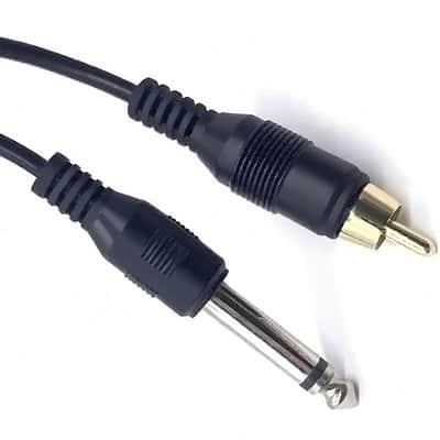 2Pack 1/4 Inch to RCA Audio Cable, 6.35mm TS Mono Male to RCA Male Audio Adapter Cable for Guitar, Amplifiers,Speaker 2M (Straight) image 3