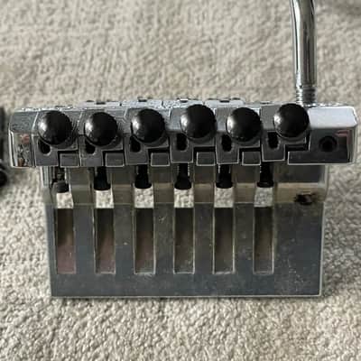 80’s Kahler 2520 Tremolo Bridge Vibrato Chrome Complete w Arm + Studs USA Patent Applied For image 4