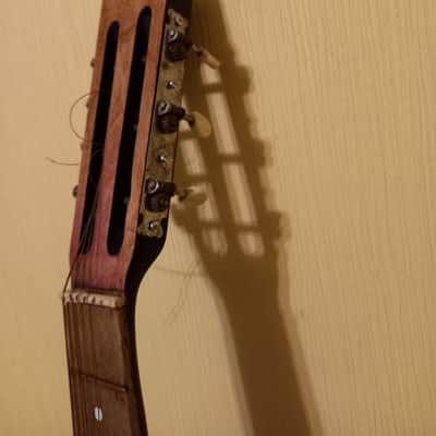 Unique Acoustic Guitar 7 string USSR Soviet Chernihiv Pear Shaped Ukrainian Vintage and Rare image 4