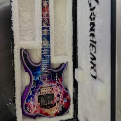 Lionheart Guitars Eximia Custom 6-String "Galaxy" | Built-in LED System | Edge Tremolo | w/ Hard Case & COA image 6