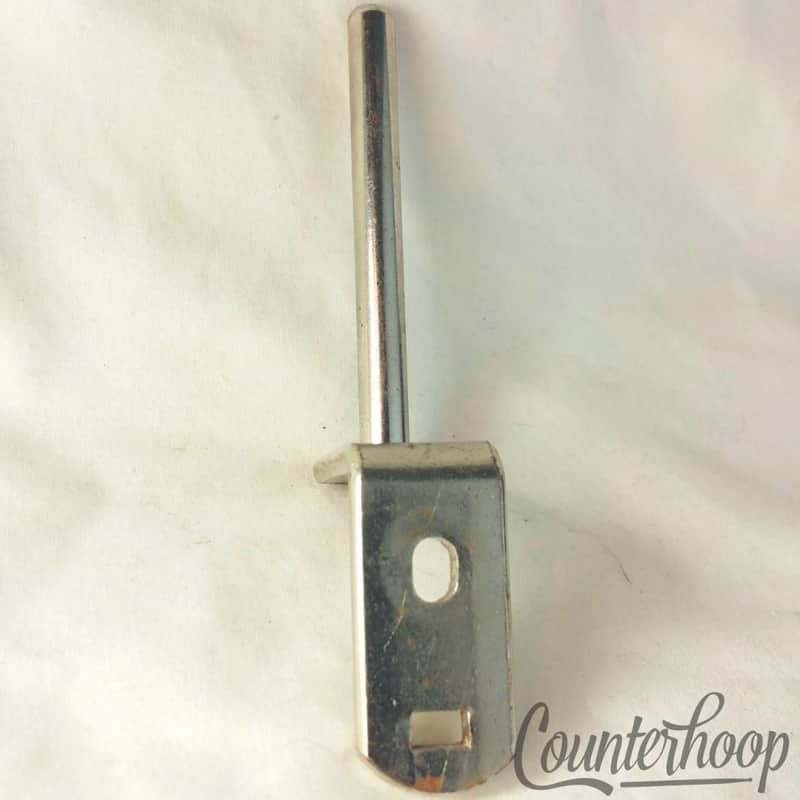 *Leedy Cowbell Holder Clamp-On Bass Drum Hoop Mount Nickel Vintage 30s USA Part* image 1