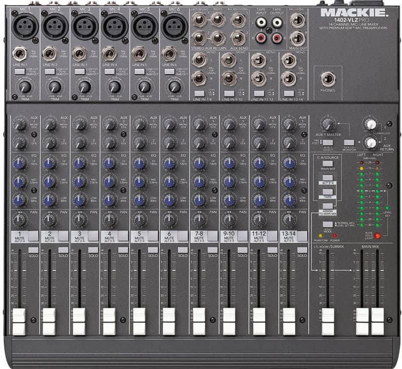 Mackie 1402-VLZ Pro 14-Channel Mic / Line Mixer 2000 - 2007 - Dark Gray image 1