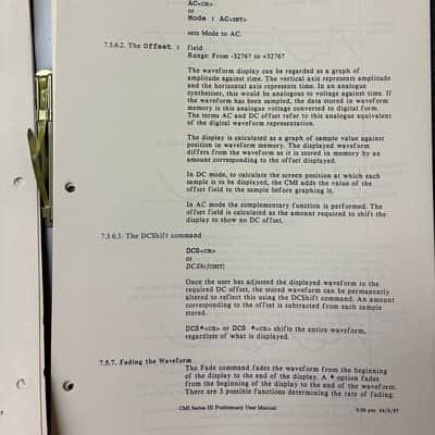 Original Fairlight CMI Series III Documentation series III 1983-1989 image 5