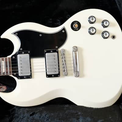 MIJ 1989 Greco Polaris White SG Standard model SS63-60 with Sheptone pickups image 25