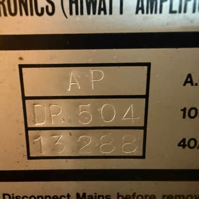 Hiwatt Custom 50 DR504 1981 - Black image 5