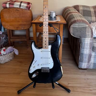 Fender Stratocaster 1977-1978 - Black, Left Handed image 1