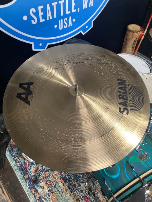 Frankie Banali's Sabian - 22" AA Flat Bell Ride Cymbal (#19) Autographed!! image 1