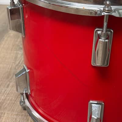 Pearl Export EX 12"x10" Rack Tom Drum Late 1980's - Coral Red image 7