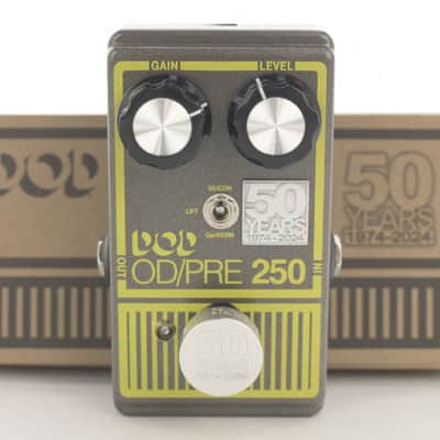 DOD 50th Anniversary Overdrive Preamp 250 2024 - Grey / Yellow image 2