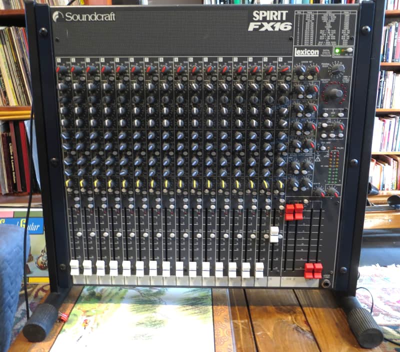 Soundcraft  Spirit FX16 Mixer with Lexicon FX & table stand image 1