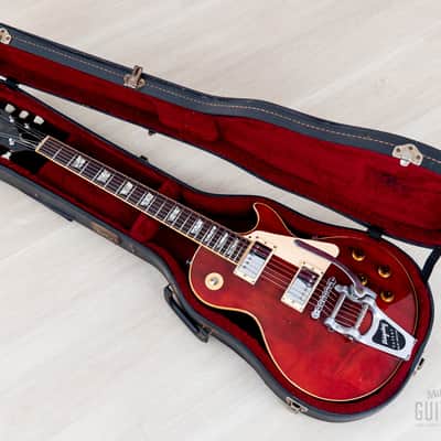 1975 Gibson Les Paul Deluxe Vintage Guitar Cherry, Humbucker Conversion w/ 57 Classic PAFs, Bigsby B7 & Case image 21