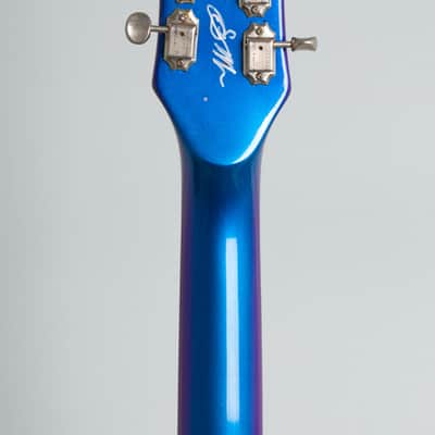 Mosrite  Ventures Model Custom Finished for Semie Moseley Solid Body Electric Guitar (1966), ser. #3841, brown hard shell case. image 6