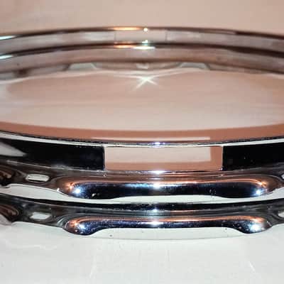 TAMA VINTAGE 70's IMPERIAL STAR SNARE DRUM HOOPS SET  14"/10L - CHROME - FREE SHIP TO C-USA! image 3
