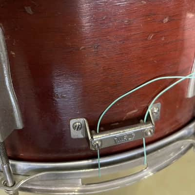 1960 Ludwig Auditorium 6.5"x15" Snare 471M - Mahogany image 7