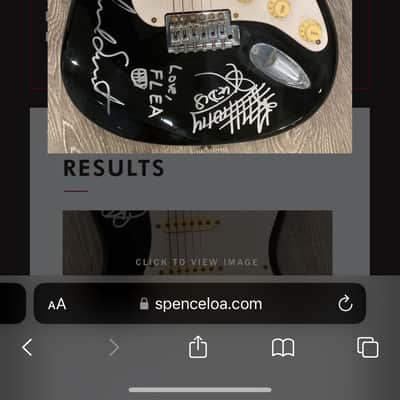 Red Hot Chili Peppers Signed / Authenticated Guitar image 2