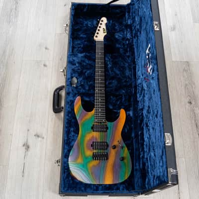 ESP USA M-II HT Hardtail Guitar, Seymour Duncan Sentient & Pegasus, Open Grain Ash Blueberry image 12