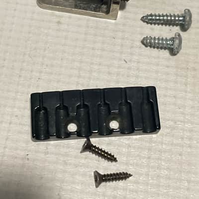 2000's Made in Germany Floyd Rose Speedloader Black Tremolo Bridge Vibrato & Arm Set w/ Strings image 4