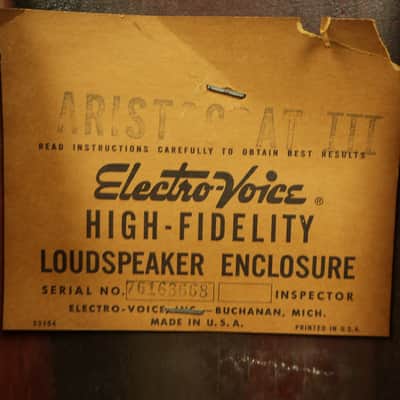 1950s Electro-Voice Aristocrat III Speaker Cabinet Mid-Century Modern USA image 11