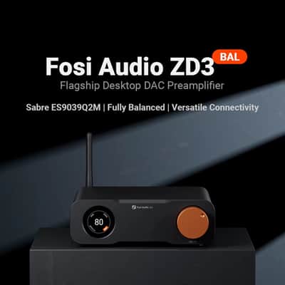 Fosi Audio ZD3 Balanced DAC | ES9039Q2M Preamplifier, Bluetooth & HDMI ARC image 9