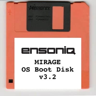 Ensoniq Mirage OS Operating System Boot Disk v3.2 - US Seller, New, 720k MF-2DD.