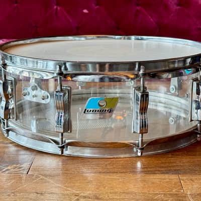1970s Ludwig Vistalite Big Beat Drum Set w/ Snare Drum - Clear image 2