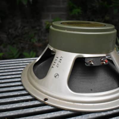 Quad of original Pre Rola Celestion Greenbacks from 1970 G12H T1534 Pulsonic cone 102-014 55hz Alumi image 6