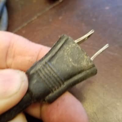 Belden Bell & Howell RARE y-splitter wye power cord cable projector amplifier film-o-sound 1940s - Molded Rubber image 6