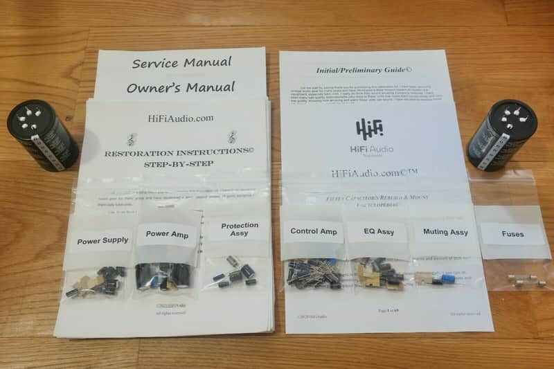 Pioneer SX-1010 restoration kit filter capacitor repair rebuild fix image 1