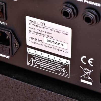 Tanglewood T6 Twin Channel 60w 1x10" Acoustic Combo Amplifier - Black image 6