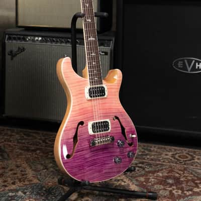 PRS SE Ed Sheeran Baritone Piezo Hollowbody Guitar - Pink Ombre with Premium Gig Bag image 14