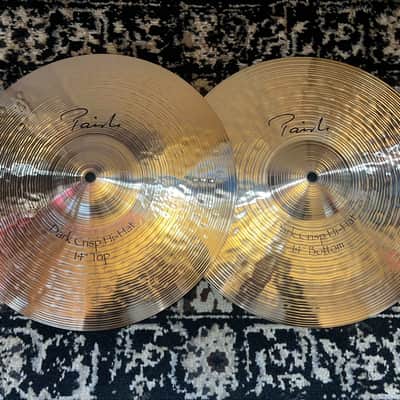 Paiste 14" Signature Dark Crisp Hi-Hat Cymbals (Pair) - Traditional image 1