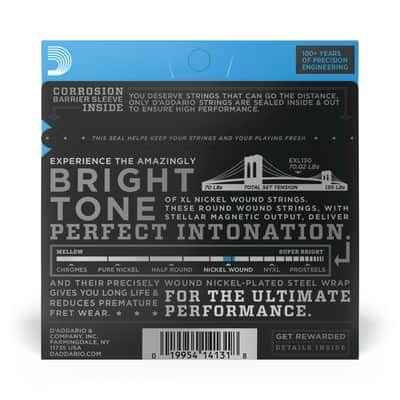 D'Addario 08-38 Extra Super Light, XL Nickel Electric Guitar Strings image 3