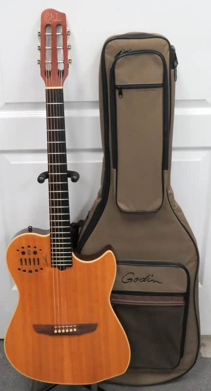 Godin Multiac Steel Natural HG High Gloss Acoustic Guitar w/ Soft Case image 1