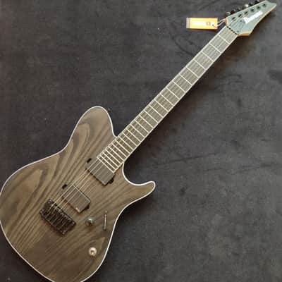 Ibanez FRIX6FEAH-CSF Iron Label Charcoal Stained Flat | Reverb