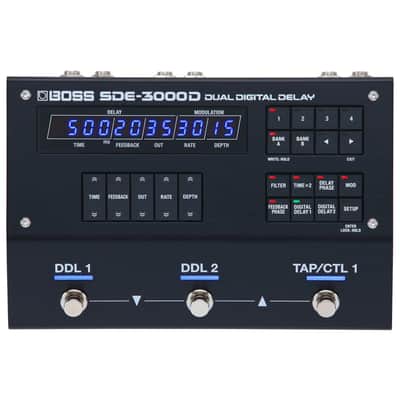 Boss SDE-3000D Dual Digital Delay 2023 - Present - Black image 1