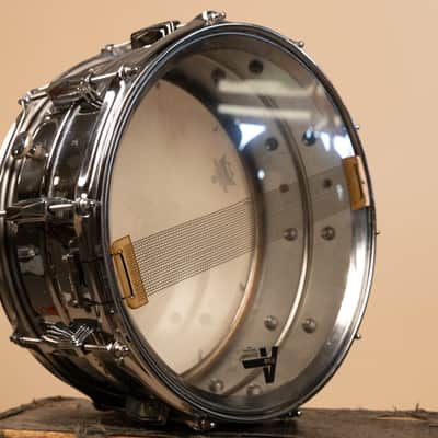 1980s Ludwig 6.5x14 LM402 Supraphonic Snare Drum image 12