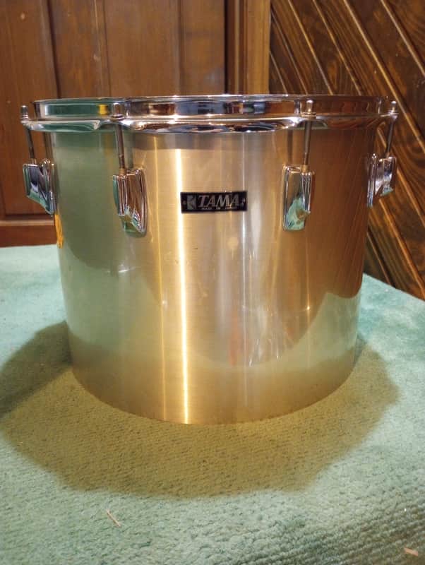 Tama Imperialstar 15"(diameter)x12"(depth) Concert Tom 1970's - Metallic Hairline Chrome image 1