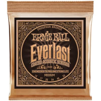 ERNIE BALL 2544 Everlast Phosphor Bronze 013-056 Coated Saiten für Akustikgitarre Medium image 1