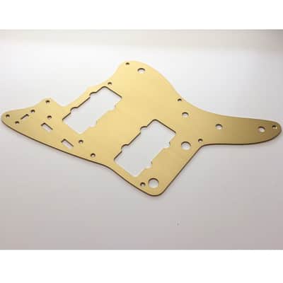 HERAD 9-hole Jazzmaster Pickguard. Gold Anodised Aluminium. 58/59 style. Anodized Scratchplate. image 10