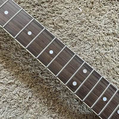 DIY Project Guitar Flying V Style Kit, Mahogany Body, Maple Neck, Rosewood Fingerboard image 19