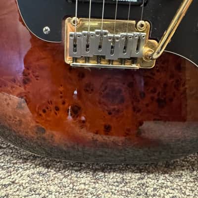 Michael Kelly CC60BB Custom Collection Double Cut HSS Burl Burst image 3