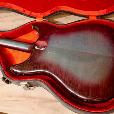 Kustom K-200 Bass Guitar 1969 - Wineburst image 14