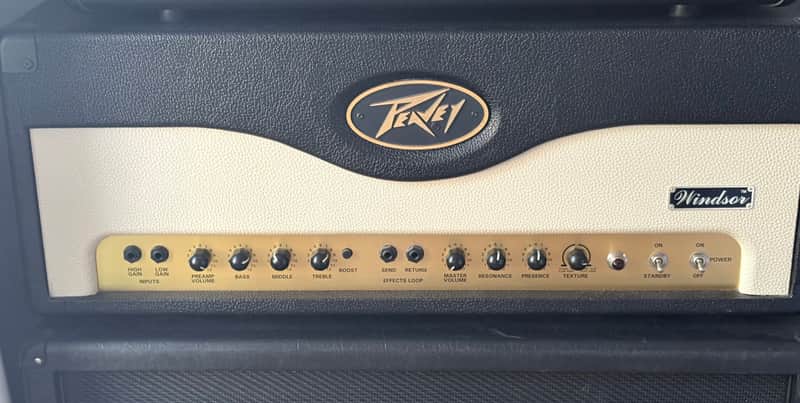 Peavey Windsor 100-Watt Guitar Head 2000s - Black and Cream image 1