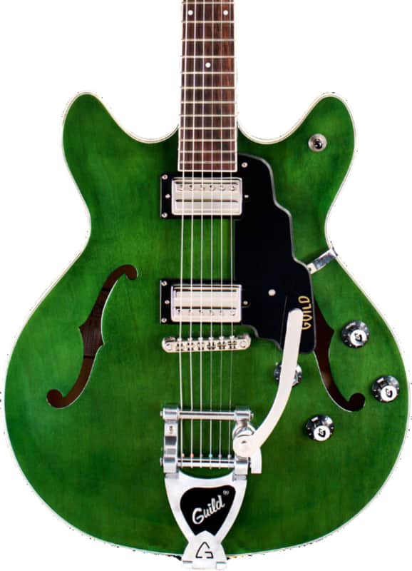 Guild Starfire I DC Semi-Hollow Electric Guitar, Rosewood Fingerboard, Emerald Green image 1