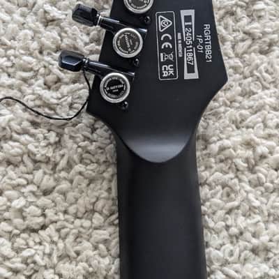 Ibanez RGRTBB21BKF Baritone Electric Guitar, Ebony Fretboard, Flat Black Finish image 6